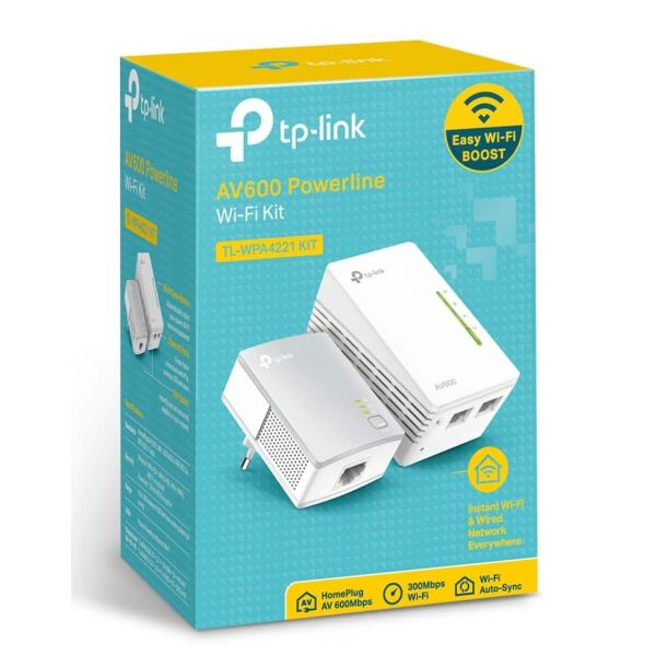 TP-Link AV600 600 Mbit/s Ethernet LAN Wifi Wit 1 stuk(s) (TL-WPA4221 KIT)