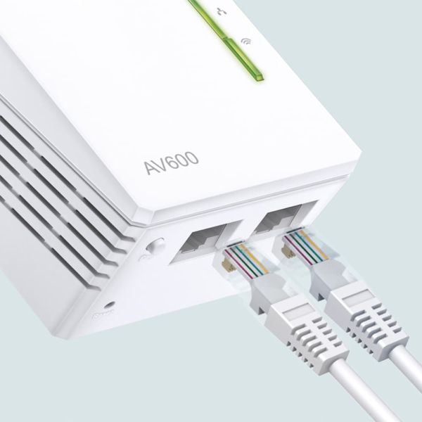 TP-Link AV600 600 Mbit/s Ethernet LAN Wifi Wit 1 stuk(s) (TL-WPA4221 KIT)