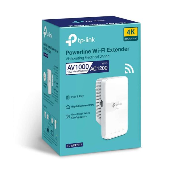 TP-Link TL-WPA7617 1200 Mbit/s Ethernet LAN Wifi Wit 1 stuk(s) (TL-WPA7617)