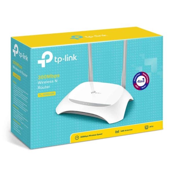 TP-Link TL-WR840N draadloze router Fast Ethernet Single-band (2.4 GHz) Grijs, Wit (TL-WR840N)