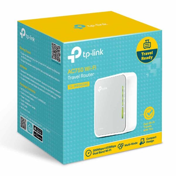 TP-Link TL-WR902AC draadloze router Fast Ethernet Dual-band (2.4 GHz / 5 GHz) 4G Wit (TL-WR902AC)