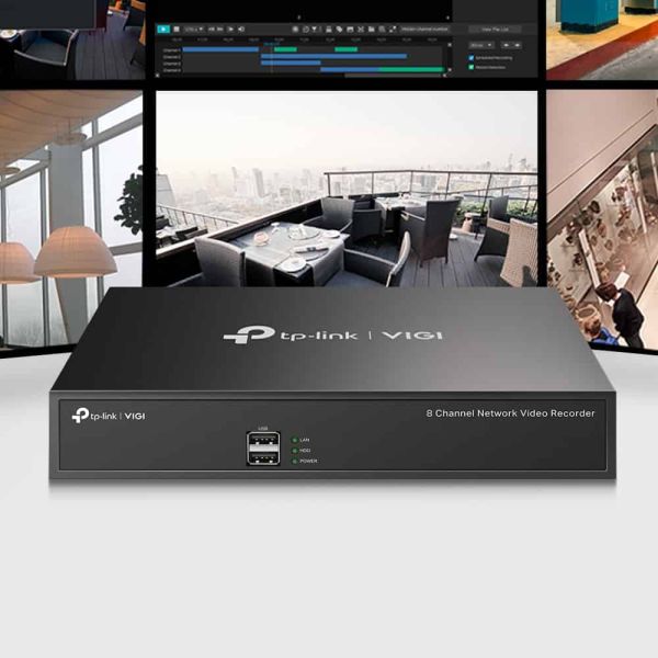 TP-Link VIGI NVR1008H Netwerk Video Recorder (NVR) 1U Zwart (VIGI NVR1008H)