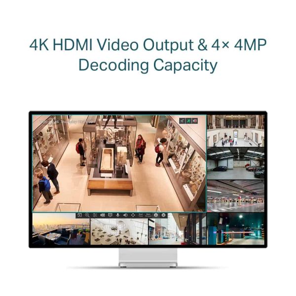TP-Link VIGI NVR1008H-8MP Netwerk Video Recorder (NVR) Zwart (VIGI NVR1008H-8MP)