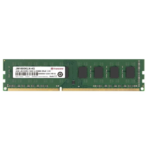 Transcend JetRam Speicher 4GB geheugenmodule 2 x 8 GB DDR3 1600 MHz (JM1600KLN-4G)