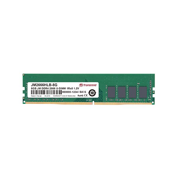 Transcend JetRam JM2666HLB-8G geheugenmodule 8 GB 1 x 8 GB DDR4 2666 MHz (JM2666HLB-8G)