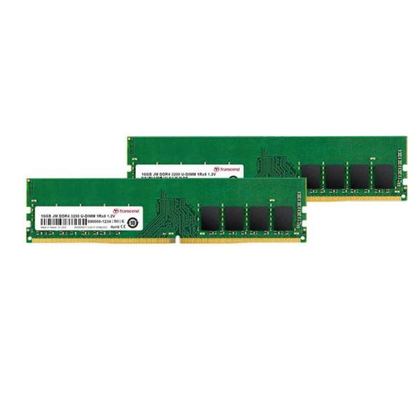 Transcend JetRam JM3200HLB-16GK geheugenmodule 16 GB 1 x 8 GB DDR4 3200 MHz (JM3200HLB-16GK)