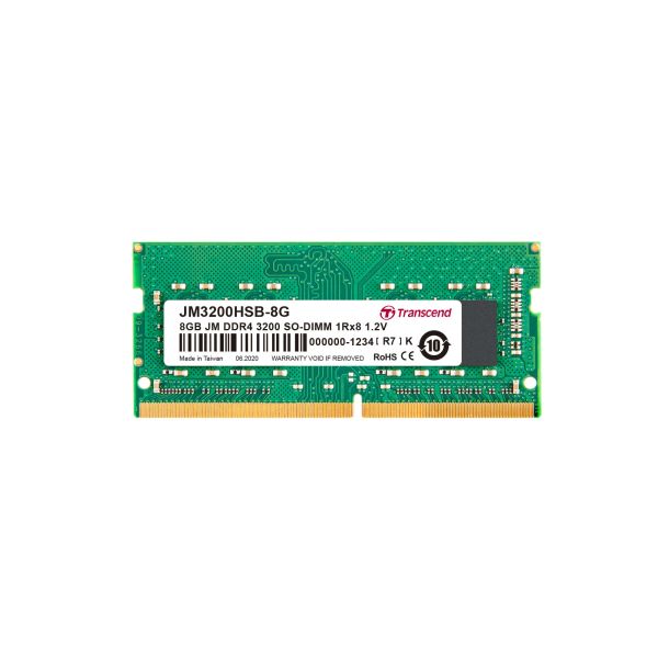 Transcend JetRam JM3200HSB-8G geheugenmodule 8 GB 1 x 8 GB DDR4 3200 MHz (JM3200HSB-8G)