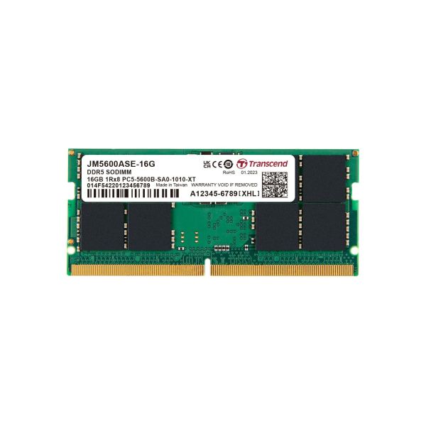 Transcend JetRam JM5600ASE-16G geheugenmodule 16 GB 1 x 16 GB DDR5 5600 MHz ECC (JM5600ASE-16G)