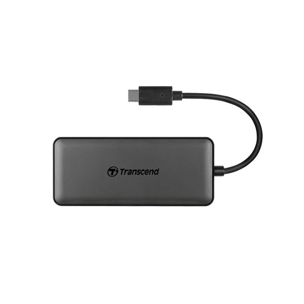 Transcend HUB5C USB 3.2 Gen 2 (3.1 Gen 2) Type-C Zwart (TS-HUB5C) Transcend HUB5C USB 3.2 Gen 2 (3.1 Gen 2) Type-C Zwart (TS-HUB5C)