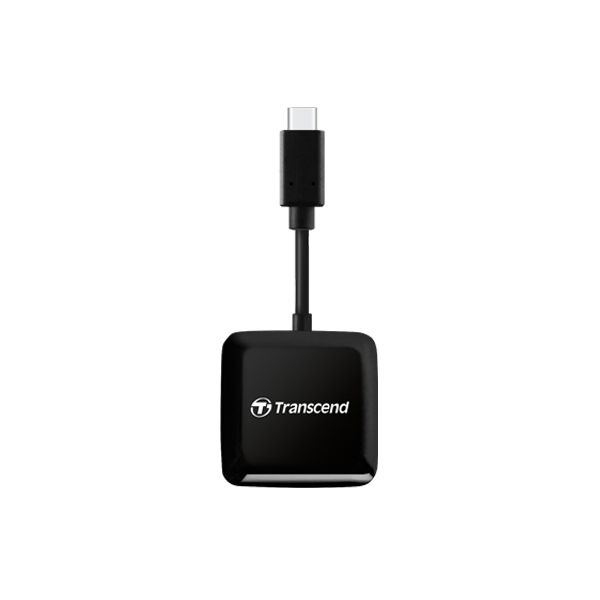 Transcend RDC3 geheugenkaartlezer USB 3.2 Gen 1 (3.1 Gen 1) Type-C Zwart (TS-RDC3)