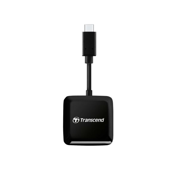 Transcend RDC3 geheugenkaartlezer USB 3.2 Gen 1 (3.1 Gen 1) Type-C Zwart (TS-RDC3)