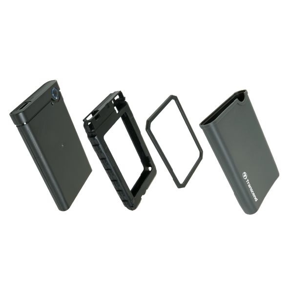 Transcend TS0GSJ25CK3 behuizing voor opslagstations HDD-/SSD-behuizing Grijs 2.5 (TS0GSJ25CK3)