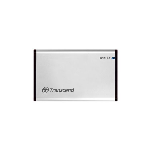 Transcend StoreJet 25S3 HDD-/SSD-behuizing Zilver 2.5" Stroomvoorziening via USB (TS0GSJ25S3)