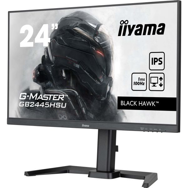 iiyama G-MASTER GB2445HSU-B1 computer monitor 61 cm (24") 1920 x 1080 Pixels Full HD LED Zwart (GB2445HSU-B1) iiyama G-MASTER GB2445HSU-B1 computer monitor 61 cm (24") 1920 x 1080 Pixels Full HD LED Zwart (GB2445HSU-B1)