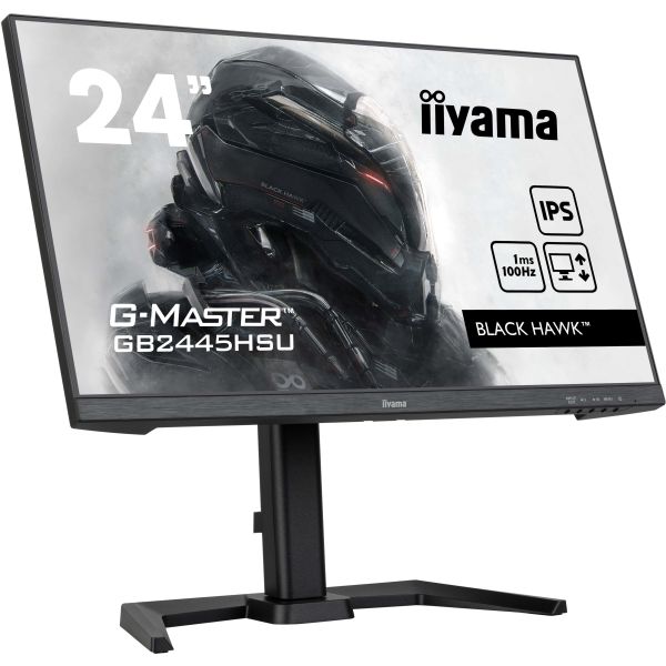 iiyama G-MASTER GB2445HSU-B1 computer monitor 61 cm (24") 1920 x 1080 Pixels Full HD LED Zwart (GB2445HSU-B1) iiyama G-MASTER GB2445HSU-B1 computer monitor 61 cm (24") 1920 x 1080 Pixels Full HD LED Zwart (GB2445HSU-B1)