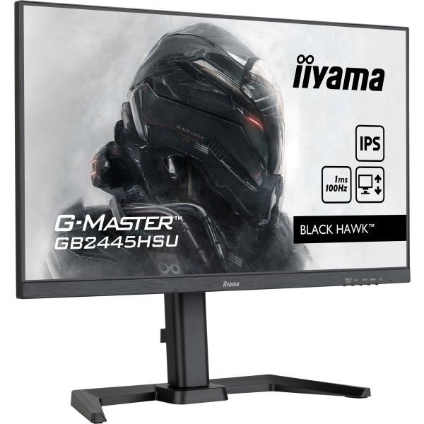 iiyama G-MASTER GB2445HSU-B1 computer monitor 61 cm (24") 1920 x 1080 Pixels Full HD LED Zwart (GB2445HSU-B1) iiyama G-MASTER GB2445HSU-B1 computer monitor 61 cm (24") 1920 x 1080 Pixels Full HD LED Zwart (GB2445HSU-B1)