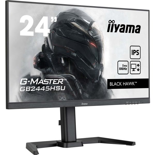 iiyama G-MASTER GB2445HSU-B1 computer monitor 61 cm (24") 1920 x 1080 Pixels Full HD LED Zwart (GB2445HSU-B1) iiyama G-MASTER GB2445HSU-B1 computer monitor 61 cm (24") 1920 x 1080 Pixels Full HD LED Zwart (GB2445HSU-B1)