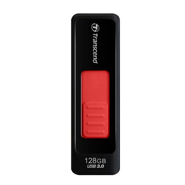 Transcend JetFlash elite JetFlash 760, 128GB USB flash drive USB Type-A 3.2 Gen 1 (3.1 Gen 1) Zwart, Rood (TS128GJF760)