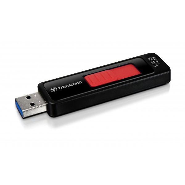 Transcend JetFlash elite JetFlash 760, 128GB USB flash drive USB Type-A 3.2 Gen 1 (3.1 Gen 1) Zwart, Rood (TS128GJF760)