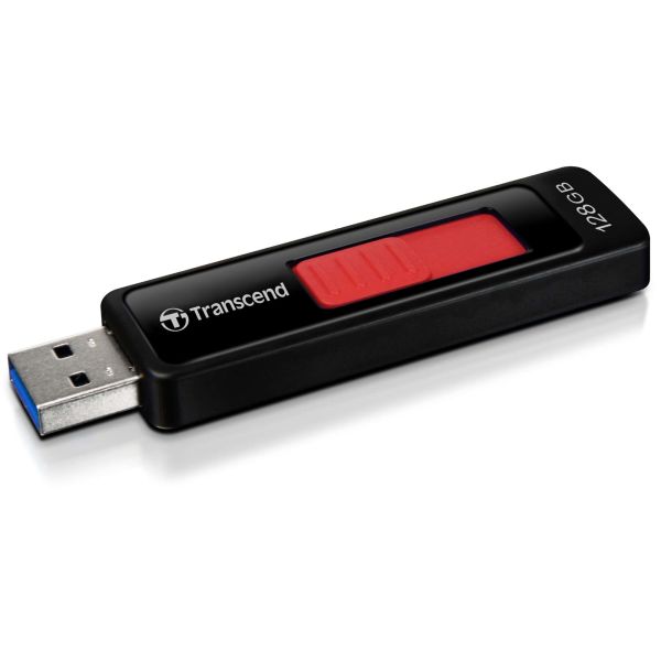 Transcend JetFlash elite JetFlash 760, 128GB USB flash drive USB Type-A 3.2 Gen 1 (3.1 Gen 1) Zwart, Rood (TS128GJF760)