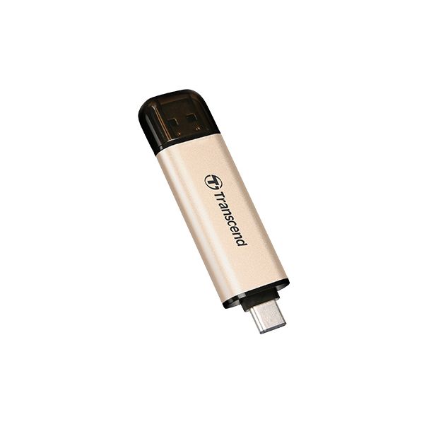 Transcend JetFlash 930C USB flash drive 128 GB USB Type-A / USB Type-C 3.2 Gen 1 (3.1 Gen 1) Goud (TS128GJF930C)