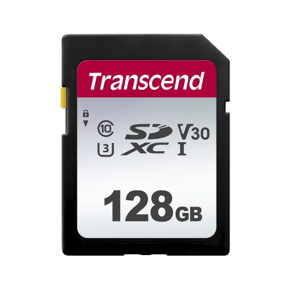Transcend 128GB, UHS-I, SD SDXC NAND Klasse 10 (TS128GSDC300S)