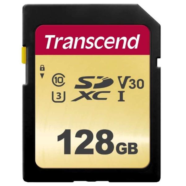 Transcend 128GB UHS-I U3 SD SDXC Klasse 10 (TS128GSDC500S)