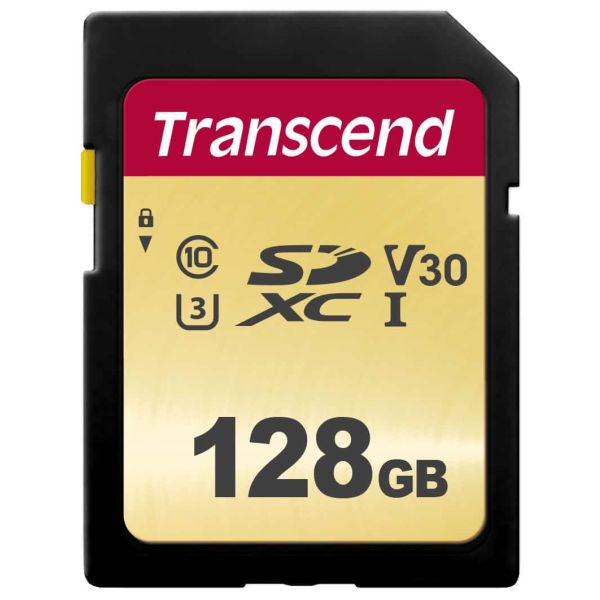 Transcend 128GB UHS-I U3 SD SDXC Klasse 10 (TS128GSDC500S)