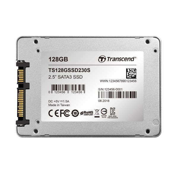 Transcend SSD230S 2.5" 128 GB SATA III 3D NAND (TS128GSSD230S)