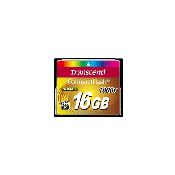 Transcend CompactFlash Card 1000x 16GB MLC (TS16GCF1000) Transcend CompactFlash Card 1000x 16GB MLC (TS16GCF1000)