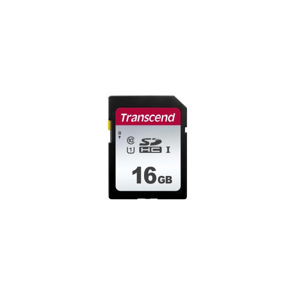 Transcend 16GB, UHS-I, SD SDHC NAND Klasse 10 (TS16GSDC300S)