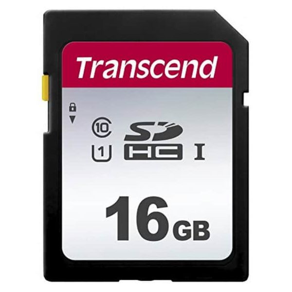 Transcend 16GB, UHS-I, SD SDHC NAND Klasse 10 (TS16GSDC300S)