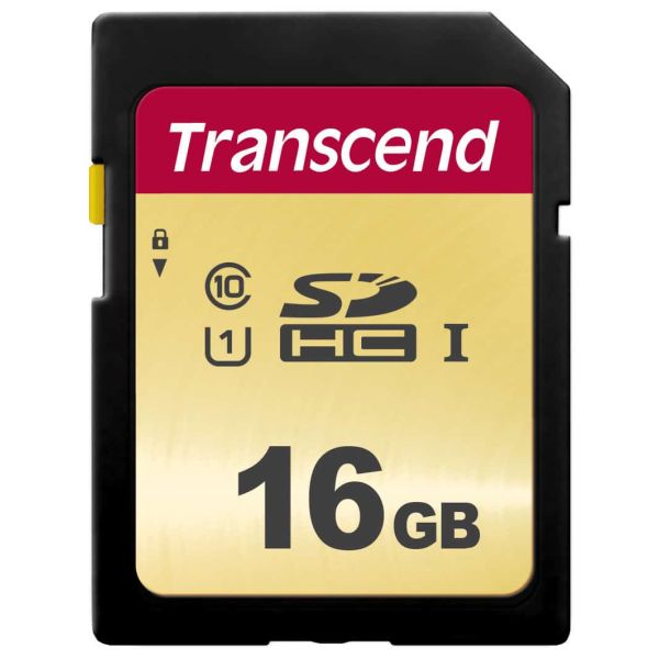 Transcend 16GB, UHS-I, SD SDHC Klasse 10 (TS16GSDC500S)