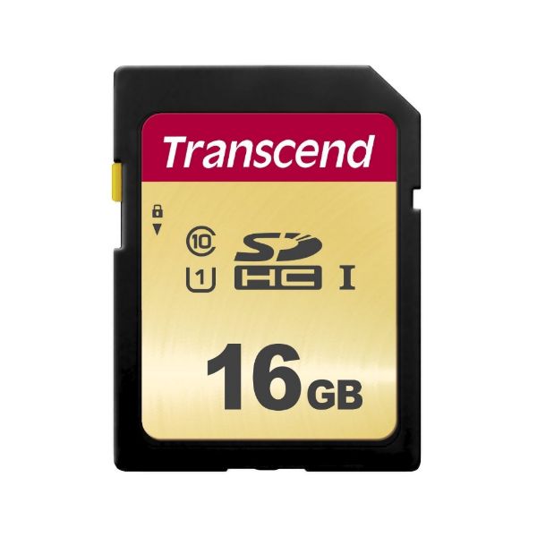 Transcend 16GB, UHS-I, SD SDHC Klasse 10 (TS16GSDC500S)