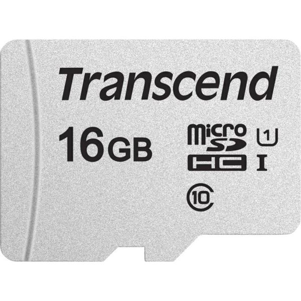 Transcend microSDHC 300S 16GB NAND Klasse 10 (TS16GUSD300S-A)