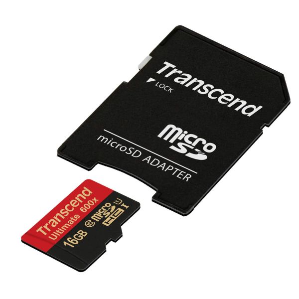 Transcend 16GB microSDHC Class 10 UHS-I (Ultimate) MLC Klasse 10 (TS16GUSDHC10U1)