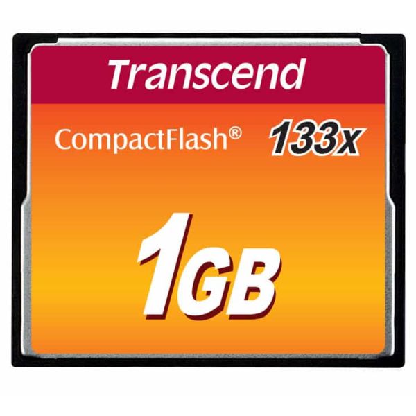 Transcend 1 GB CF 133x CompactFlash MLC (TS1GCF133) Transcend 1 GB CF 133x CompactFlash MLC (TS1GCF133)