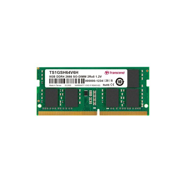 Transcend TS1GSH64V6H geheugenmodule 8 GB 2 x 8 GB DDR4 2666 MHz (TS1GSH64V6H)