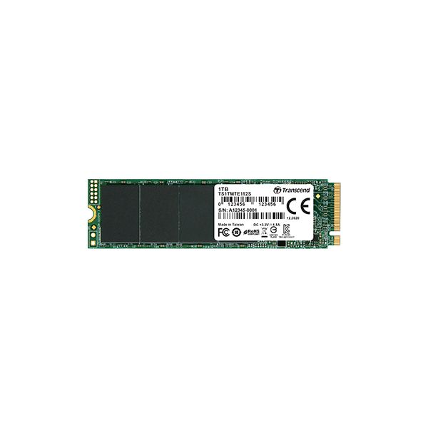 Transcend 112S M.2 1000 GB PCI Express 3.0 3D NAND NVMe (TS1TMTE112S)