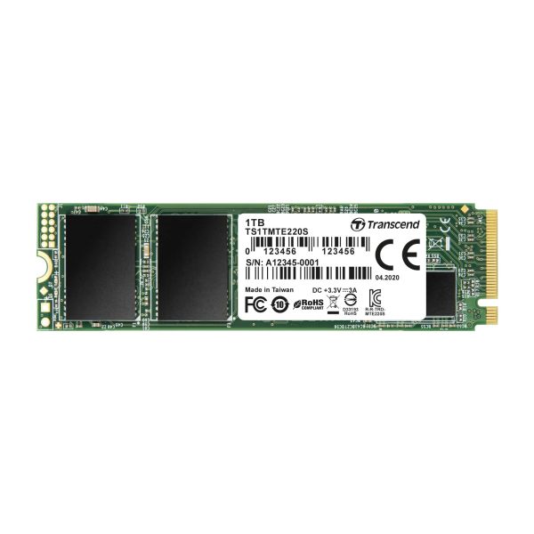 Transcend 220S M.2 1000 GB PCI Express 3.0 3D NAND NVMe (TS1TMTE220S)