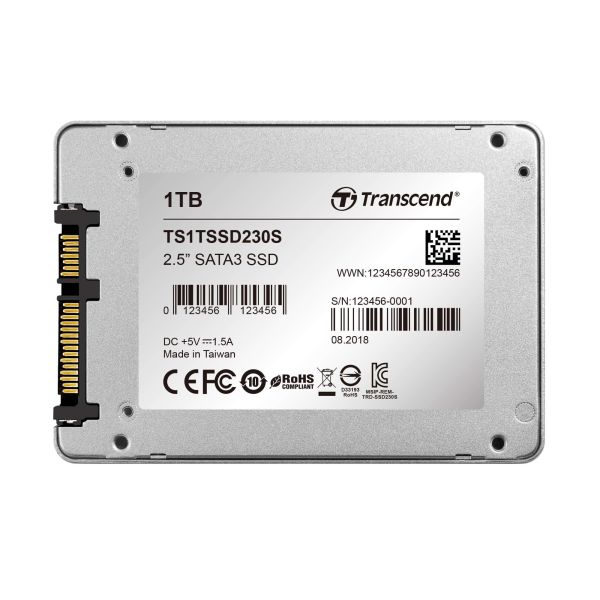 Transcend SSD230S 2.5" 1000 GB SATA III 3D NAND (TS1TSSD230S)
