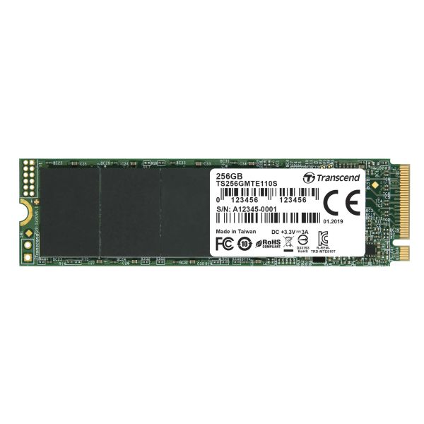 Transcend 110S M.2 256 GB PCI Express 3.0 3D NAND NVMe (TS256GMTE110S)