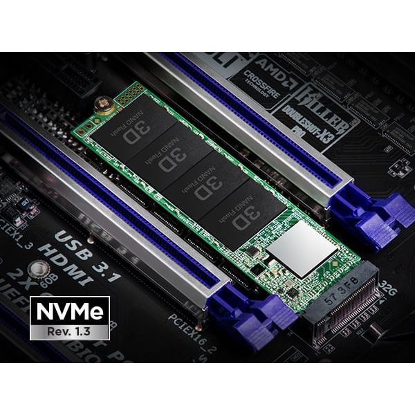 Transcend TS256GMTE112S internal solid state drive M.2 256 GB PCI Express 3D NAND NVMe (TS256GMTE112S)