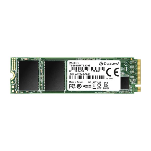 Transcend 220S M.2 256 GB PCI Express 3.0 3D NAND NVMe (TS256GMTE220S)