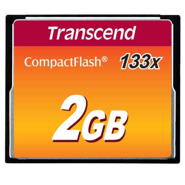 Transcend TS2GCF133 flashgeheugen 2 GB CompactFlash MLC (TS2GCF133)