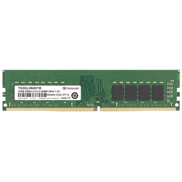 Transcend 16GB DDR4 geheugenmodule 2 x 8 GB 2133 MHz (TS2GLH64V1B)