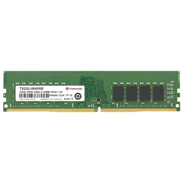 Transcend TS2GLH64V6B geheugenmodule 16 GB 2 x 8 GB DDR4 2666 MHz (TS2GLH64V6B)