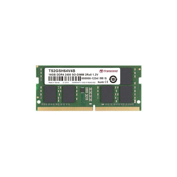 Transcend 16GB DDR4-2400 geheugenmodule 2 x 8 GB 2400 MHz (TS2GSH64V4B)