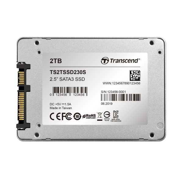 Transcend SSD230S 2.5" 2000 GB SATA III 3D NAND (TS2TSSD230S)