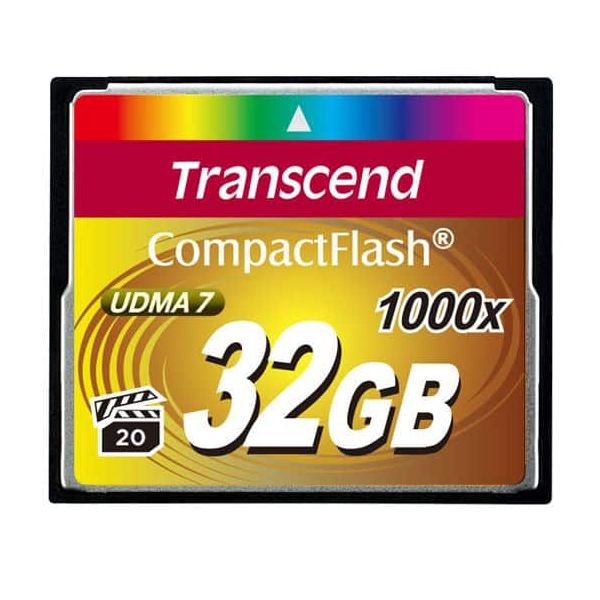 Transcend 1000x CompactFlash 32GB MLC (TS32GCF1000) Transcend 1000x CompactFlash 32GB MLC (TS32GCF1000)